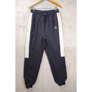 Nike Air Jordan Track Pants Medium Black Windbreaker Jogger Athletic Sport Lined